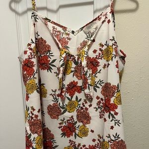 LOFT Floral Tank Top